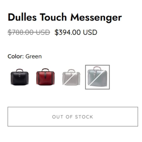 Artphere - Dulles Touch Messenger - Black (Brand New)